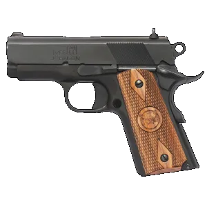 Iver Johnson Arms THRASHER Thrasher 45 ACP 7+1 3.13" Black Bull Barrel, Matte Blued Serrated Steel Slide & Frame w/Beavertail, Walnut Large Diamond Grip