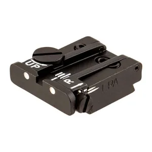 L.P.A. Sights Ruger 22 MkII Adjustable Rear Sight 2Dot White