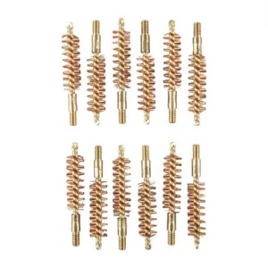 9MM, 38/357 CALIBER BRONZE PISTOL BRUSHES 12 PACK