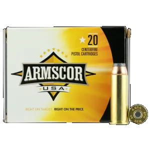 Armscor Defense Pistol Ammo 44 Remington Magnum Jacketed Hollow Point 240 Grain 20 Rounds
