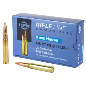 Prvi Partizan PPU PP8F 8mm Mauser Full Metal Jacket 198 Grain 20 Rounds