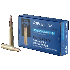 PPU PP3006G Standard Rifle 30-06Springfield 150gr Full Metal Jacket 20 Rounds