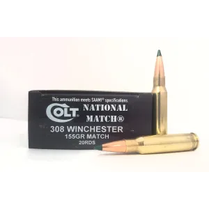 308 Win Colt Nat Match 155gr 20/bx