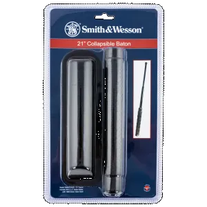 Smith & Wesson Knives SWBAT21HCP Baton 21" Collapsible Black TPR Handle