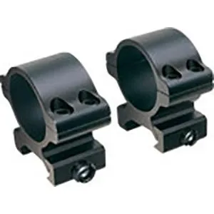 Bushnell Tasco Angle-Loc 1in Weaver-Style Aluminum Detachable Scope Rings Medium Matte