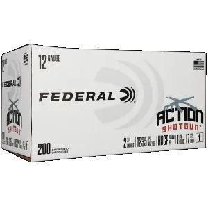 Federal AS12H75 Action Shotgun 12Gauge 2.75" 1 1/8oz 7.5Shot 200 Rounds