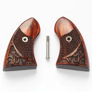 North American Arms Rosewood Boot Grip 22LR Engraved Fits NAA Revolvers