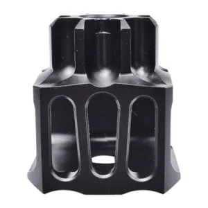 Jmac Customs Loud and Flashy Muzzle Brake 14 M14x1LH Stainless Nitride