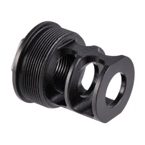 Jmac Customs RRD X12 2 Port Compensator 1/2-36 Stainless Steel Nitride