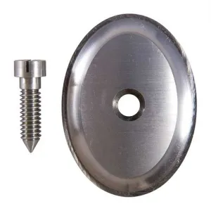 Jerry Fisher Large Steel Grip Cap for Universal Rifles Unfinished Finish