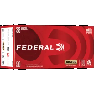 Federal Champion 38 Special Full Metal Jacket 130 Grain 50 Rounds