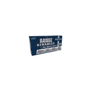 Fiocchi Pistol Shooting Dynamics Handgun Ammunition 9mm Luger 147 gr FMJ 1000 fps 50/box