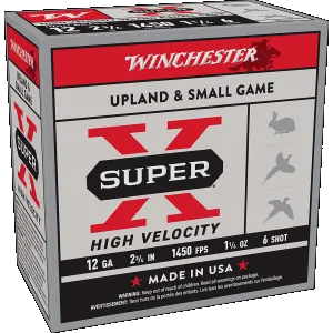 Winchester Ammo X12HV6 Super X High Velocity 12Gauge 2.75" 1 1/4oz 6Shot 25 Rounds