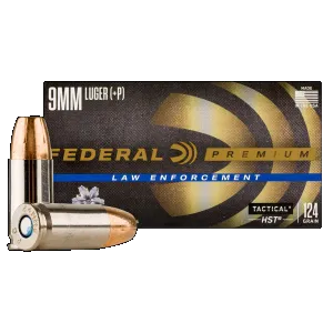 Federal Premium Defense 9mm Luger Jacketed Hollow Point 124 Grain 50 Rounds