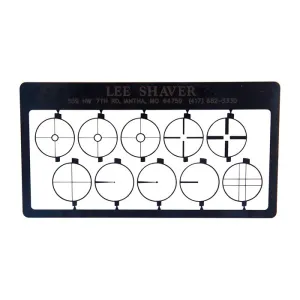 Lee Shaver Post Aperture Card Universal Rifles Bead Front Aperture
