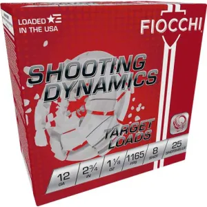 FIOCCHI 12GA 2.75" 1-1/8OZ #8 - 12SD18L8