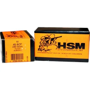 Hsm Subsonic 45 Acp Lead 230 Grain 50 Rounds