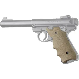 Hogue Ruger MKIV Rubber Grip Finger Grooves Flat Dark Earth