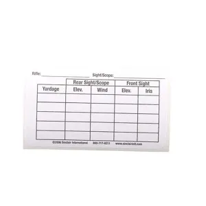 SIGHT/YARDAGE LABELS 25 PACK