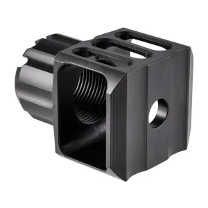 Jmac Customs Loud and Flashy Muzzle Brake 24 24-1.5RH Stainless Black Nitride