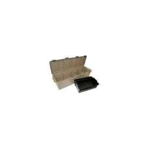 MTM The Mule Mobile Gear Carrier Wheeled Crate w/ Divider Dark Earth
