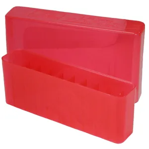 MTM Case-Gard J20L41 Slip-Top Ammo Box Multi-Caliber Clear Smoke Polypropylene 20rd