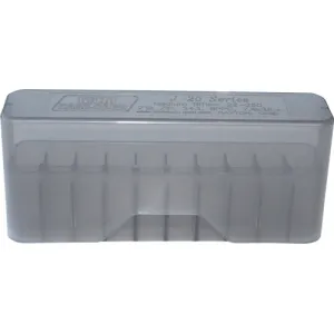 MTM Case-Gard J20M41 Slip-Top Ammo Box Multi-Caliber Clear Smoke Polypropylene 20rd