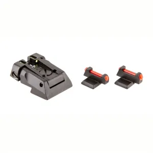 Fusion Firearms 1911 Government Fiber Optic Adjustable 3-Dot Dovetail Sights