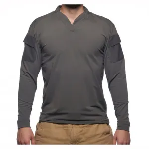 BOSS RUGBY SHIRT LONG SLEEVE WOLF GREY MED