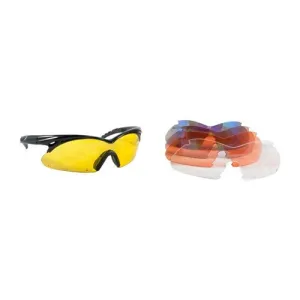 MULTIPLE LENS SHIFT INTERCHANGEABLE LENS GLASSES BLACK
