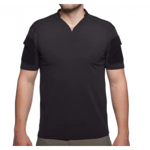 BOSS RUGBY SHIRT SHORT SLEEVE BLACK LG