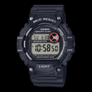 Mud-Resistant Digital Watch w/ Vibration Alarm - TRT-110H-1AVCF