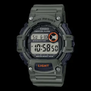 Mud-Resistant Digital Watch w/ Vibration Alarm - TRT110H-3AV