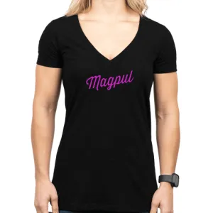 Magpul MAG1336-001-2X Rover Script Women's Black Cotton/Polyester Short Sleeve 2XL