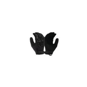 Pyramex VGTG40BM Impact Operator Heavy-Duty Black Synthetic Leather Medium Hook & Loop