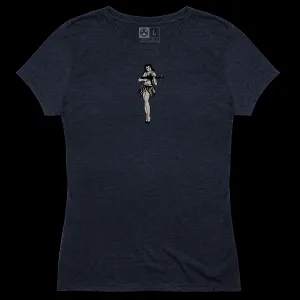 Magpul MAG1124410XS Hula Girl CVC Women's Navy Cotton/Polyester/Rayon Short Sleeve XS