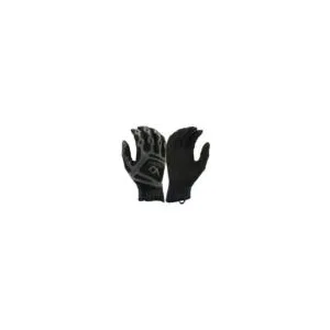 Pyramex VGTG10BM Compression Training Black Synthetic Leather Medium Hook & Loop