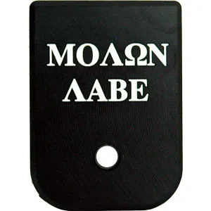 Cruxord Molon Labe Aluminum Magazine Base Plate for Glock 17 19 22 23 24 26 27 31 32 33 34 35 Gen1-4