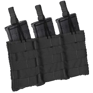 Tacshield T3608BK Speed Load Triple Pistol Triple Black 1000D Nylon