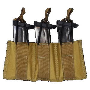 Tacshield T3608CY Speed Load Triple Pistol Triple Coyote 1000D Nylon