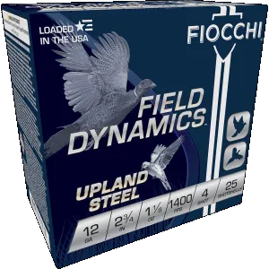 Fiocchi High Velocity Hunting Loads 12 ga. 2.75 in. 1 1/8 oz. 4 Shot 25 rd.