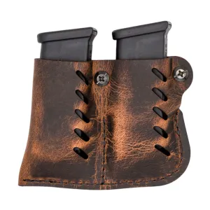 Magazine Carrier,Leat Double Dbl Stk Br