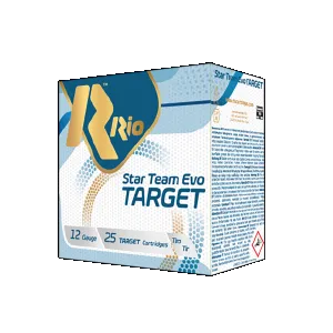 Rio Star Team Target 24 Light 12ga 2.75 inch Shotgun Shells Low Recoil - #7.5 | 7/8 oz. | 1200 fps | 25rd Box