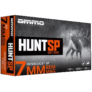 Ammo Inc 7MM139SPA20 Hunt 7mm 139gr Soft Point 20 Rounds
