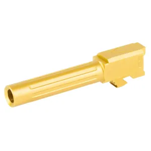 Agency Arms Mid Line Barrel Gold Titanium Nitride Fluted Fits Glock 19 Gen 5