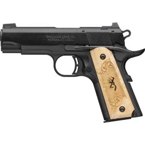 Browning 1911-22 Medallion Compact 22 Long Rifle 3.63 in 10+1 Matte Aluminum Maple Grips