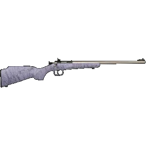 Crickett KSA2445 Gen2 Youth 22 LR 1rd 16.13" Stainless Single Shot Barrel, Stainless Steel Receiver, Purple w/Black Webbing Fixed Synthetic Stock