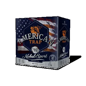 Nobel/Eurosports LLC ANS12FSC8 American Trap 12Gauge 2.75" 1 1/8oz 8Shot 25 Per Box/10 Case