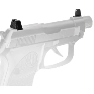 Beretta Ber 20x Sights Tall Steel Serrated Rear White Dot Front Suppressor Ready