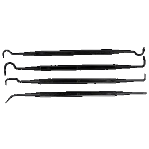 Tapco TAP22015 Gun Pick Tool Set Black Cleaning 4 Pack